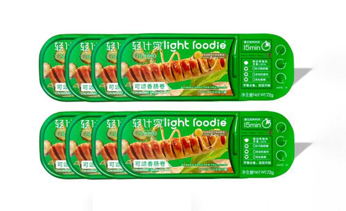 呂工機(jī)械可頌香腸卷全自動包裝解決方案，量產(chǎn)無憂